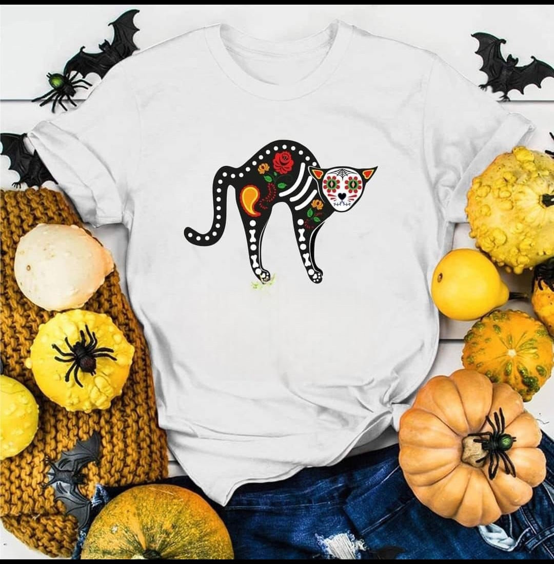 PLAYERA HALLOWEEN "EDICIÓN CEMPASÚCHIL