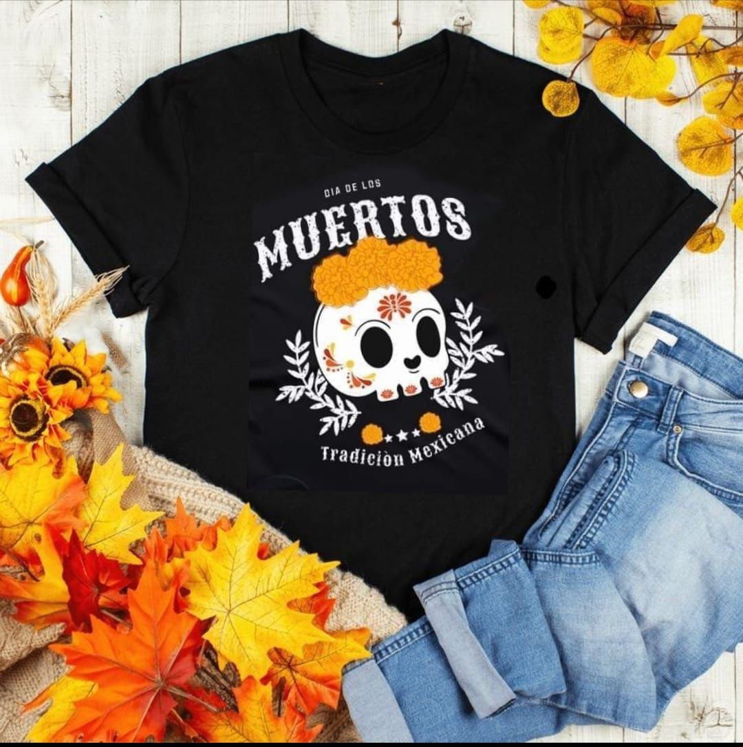 PLAYERA HALLOWEEN "EDICIÓN CEMPASÚCHIL