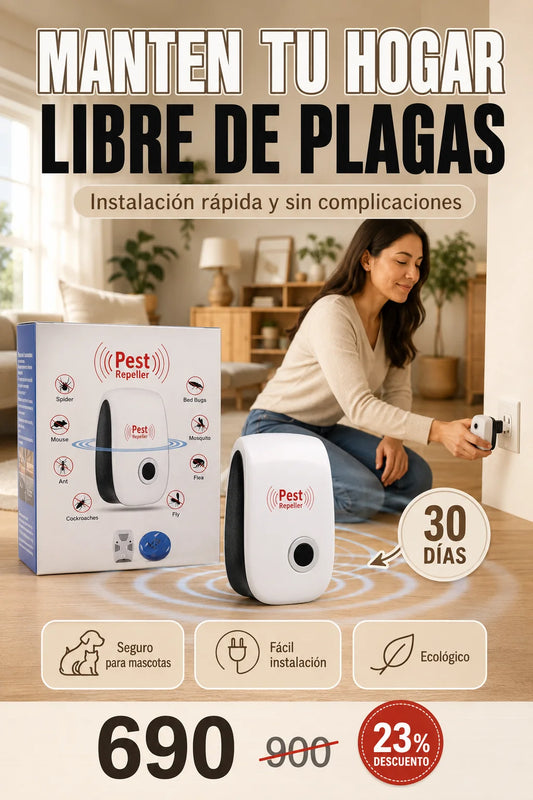 Repelente Ultrasónico de Plagas 3 Pack