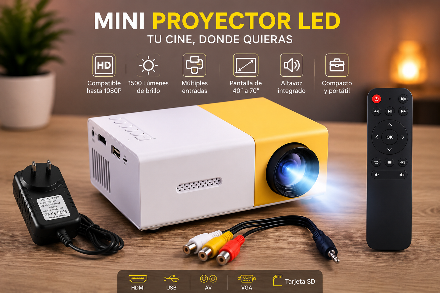 MINI PROYECTOR PORTÁTIL