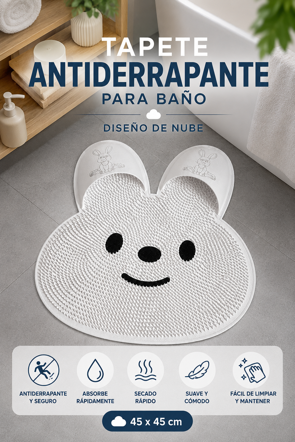 Tapete Antiderrapante Para Baño