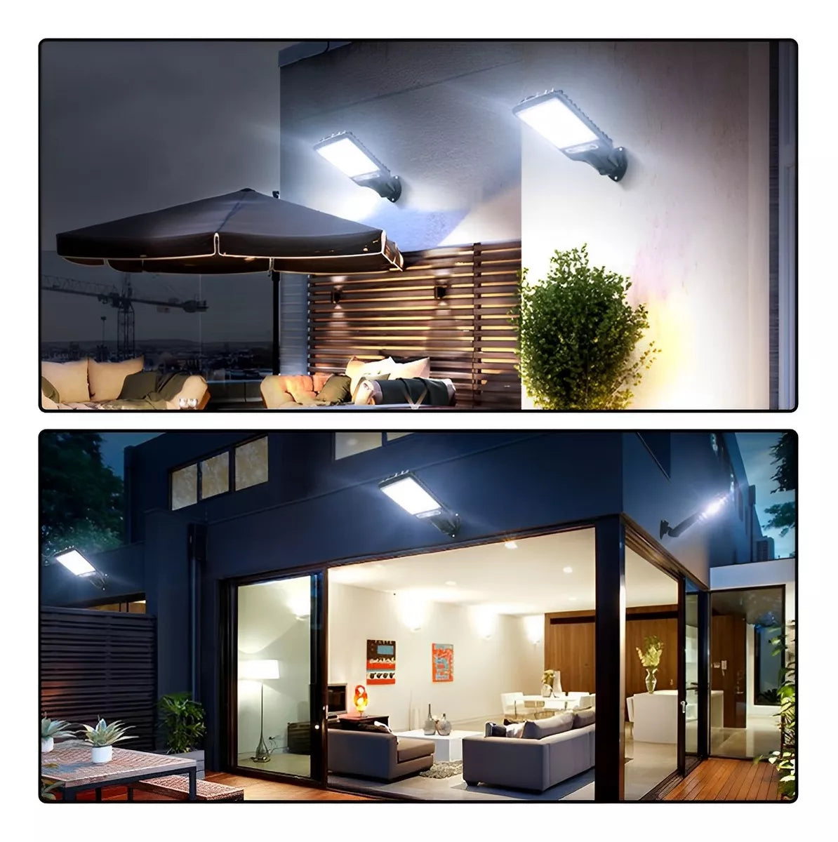 SET DE 4 LUCES SOLARES 🔆 LED SMART con Sensor de Movimiento