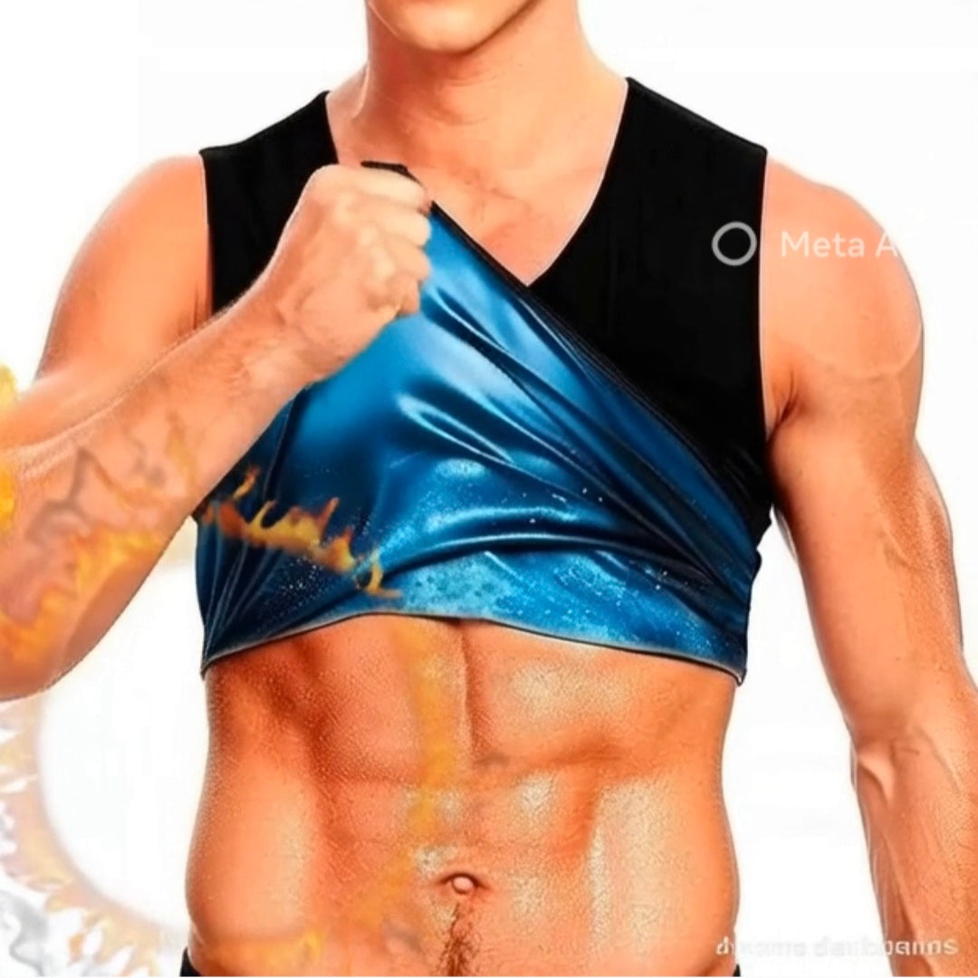FAJA SAUNA HOMBRE MOLDEADORA TIPO CHALECO
