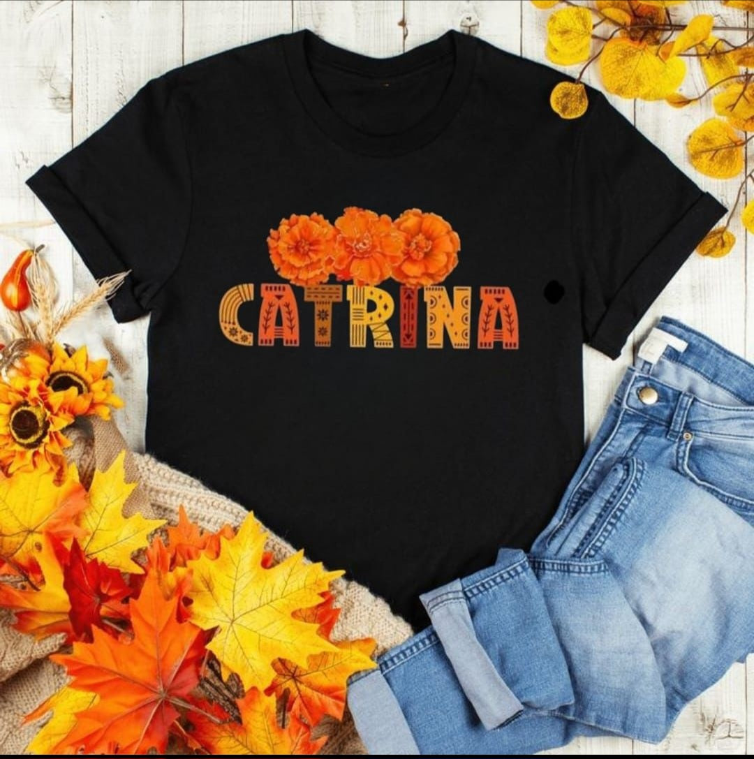 PLAYERA HALLOWEEN "EDICIÓN CEMPASÚCHIL