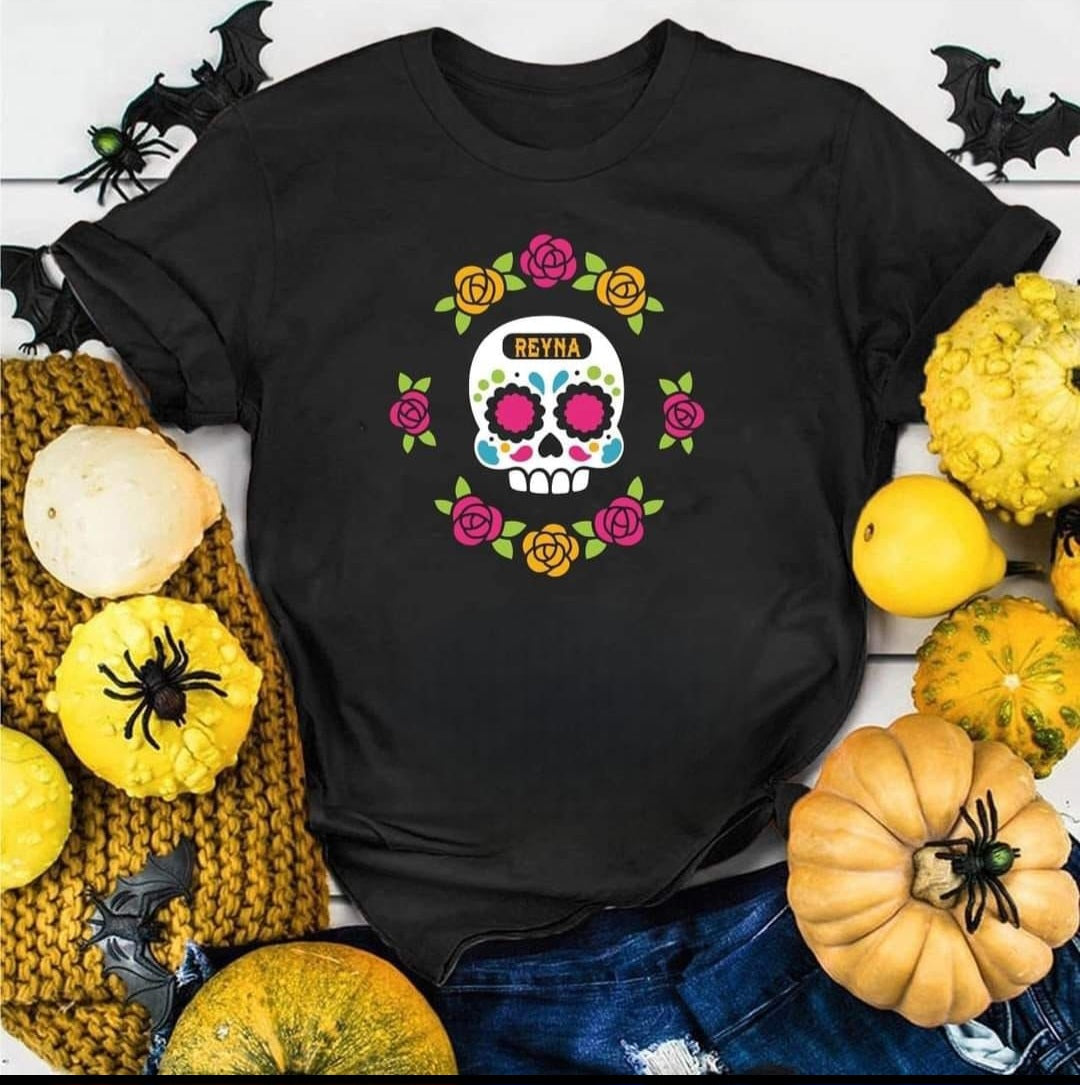 PLAYERA HALLOWEEN "EDICIÓN CEMPASÚCHIL