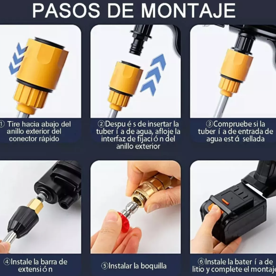 Hidrolavadora Electrica Pistola Lavadora